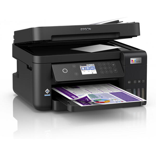 Imprimanta Multifunctionala Inkjet color Epson L6270 EcoTank, A4, ADF, Wireless