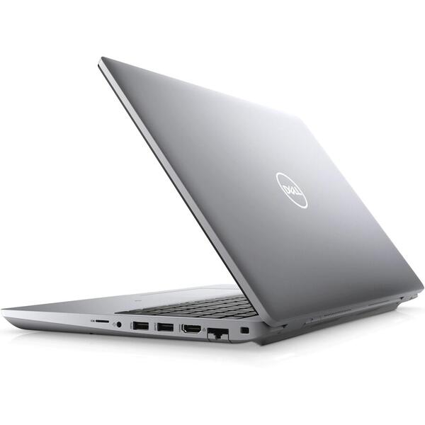 Laptop Dell Precision 3561 cu procesor Intel Core i7-11850H, 15.6inch, 16GB, 512GB SSD, NVIDIA T1200 4GB, Ubuntu, Gri