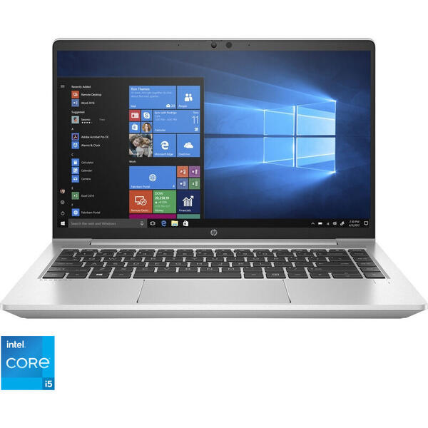Laptop HP 14'' ProBook 440 G8, FHD, Procesor Intel® Core™ i5-1135G7 (8M Cache, up to 4.20 GHz), 16GB DDR4, 256GB SSD, Intel Iris Xe, Win 10 Pro, Silver