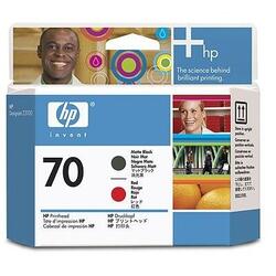 HP Printhead 70 Matte Black + Red