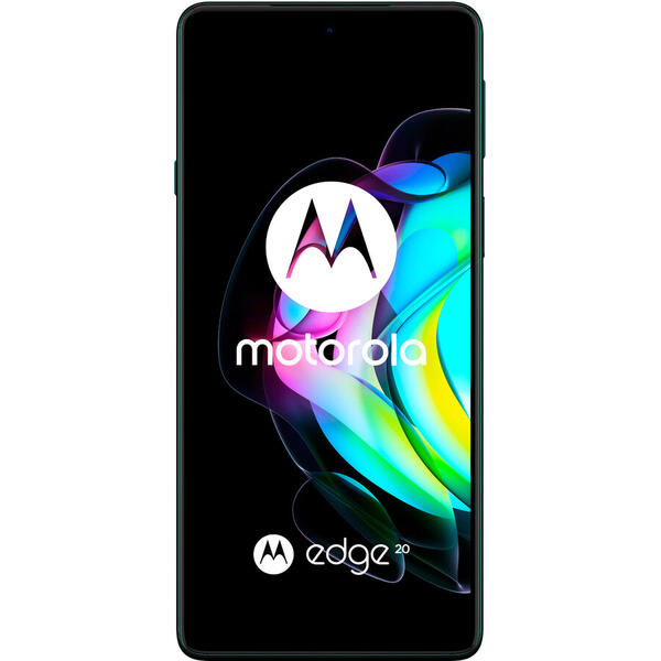 Telefon mobil Motorola Edge 20, Dual SIM, 128GB, 8GB RAM, 5G, Frosted Emerald