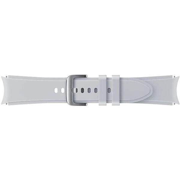 Curea smartwatch Samsung Sport Band pentru Galaxy Watch4/Watch4 Classic 20mm S/M, Silver