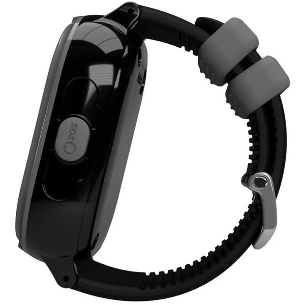 MyKi Smartwatch Watch 4 Lite cu tripla localizare (LBS, GPS, Wi-Fi), impermeabil, Negru