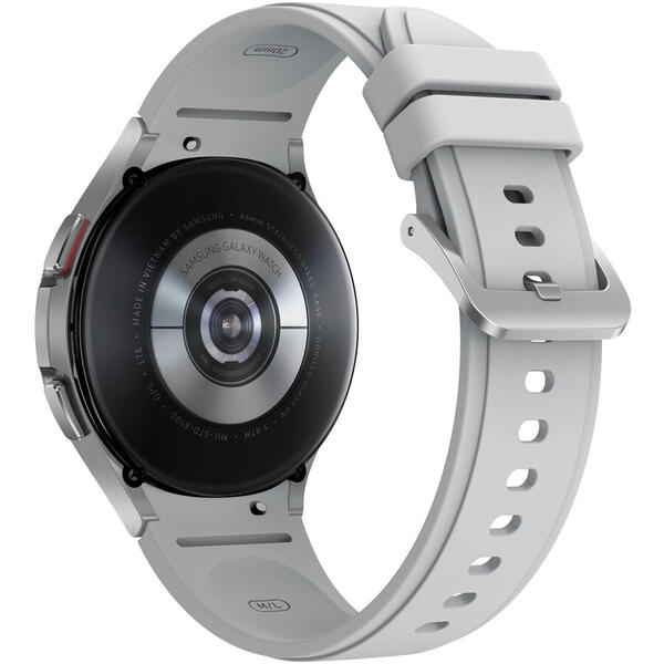 Ceas smartwatch Samsung Galaxy Watch4, 46mm, LTE, Classic, SILVER