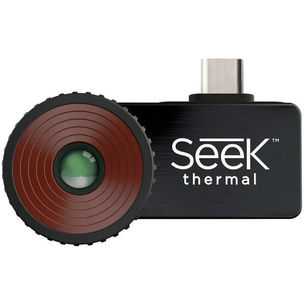 Camera cu termoviziune Seek Thermal Compact Pro, 9 Hz, compatibila Android, mufa USB Type-C, Negru