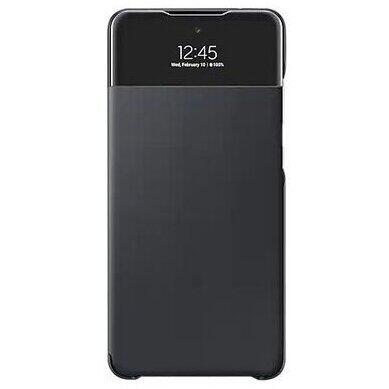 Protectie S-View Wallet Cover Samsung EF-EA725PBEGEE pentru Samsung Galaxy A72 (Negru)