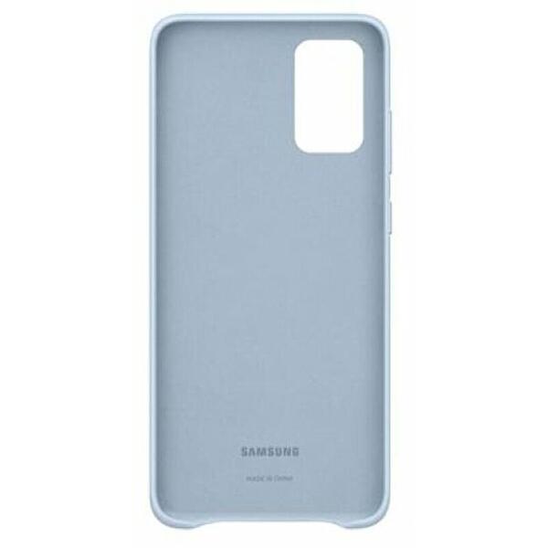 Protectie Spate Samsung Leather EF-VG985LLEGEU pentru Samsung Galaxy S20 Plus (Albastru)