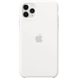 Husa de protectie Apple pentru iPhone 11 Pro Max, Silicon, White