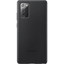 Carcasa Leather Cover pentru SAMSUNG Galaxy Note 20, EF-VN980LBEGEU, piele naturala, Black