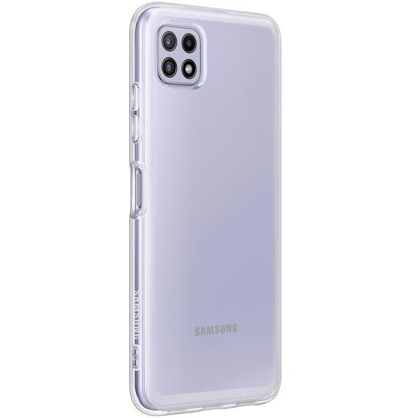 Protectie Spate Samsung EF-QA226TTEGEU pentru Samsung Galaxy A22 5G (Transparent)