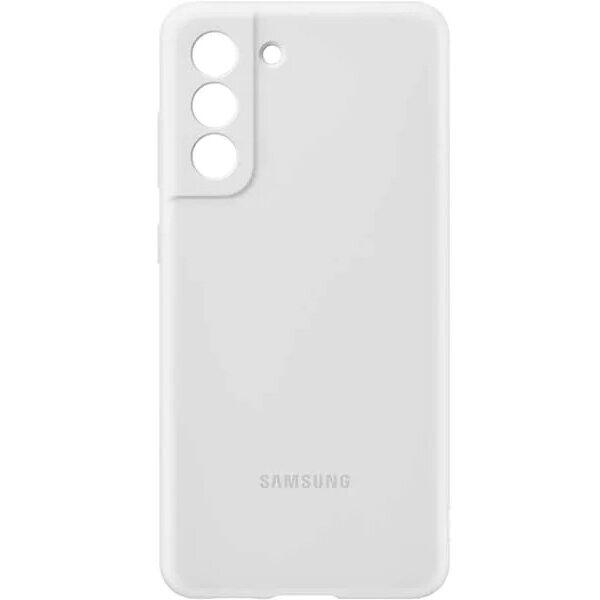 Carcasa Silicon Cover pentru SAMSUNG Galaxy S21 FE, EF-PG990TWEGWW, White