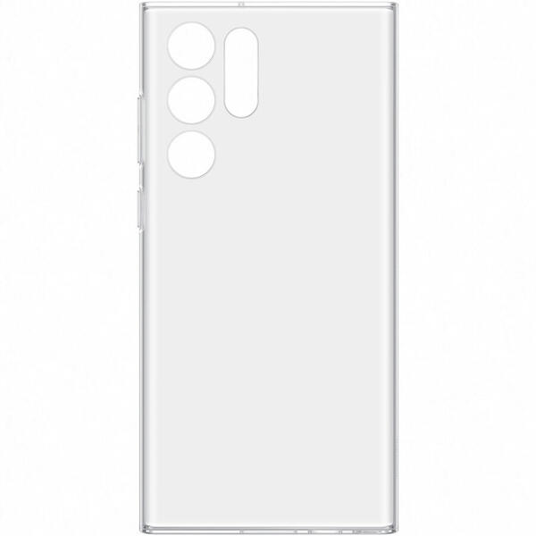 Husa de protectie Samsung Clear Cover pentru Galaxy S22 Ultra, Transparent
