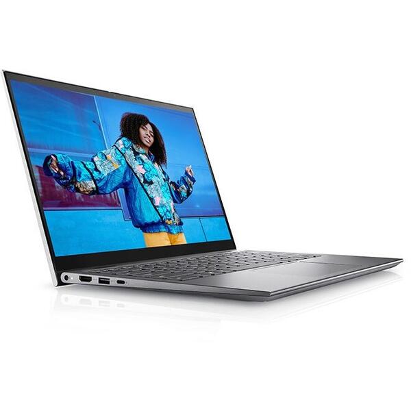 Laptop Dell Inspiron 5410 2-in-1 14 inch FHD Touch, Intel Core i7-1195G7 16GB RAM, 512GB SSD, nVidia GeForce MX350 2GB, Windows 11 Home, Argintiu