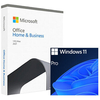 Windows 11 Pro OEM DVD & Microsoft Office Home and Business 2021 BOX
