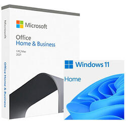 Windows 11 Home, OEM DVD + Microsoft Office Home and Business 2021 BOX