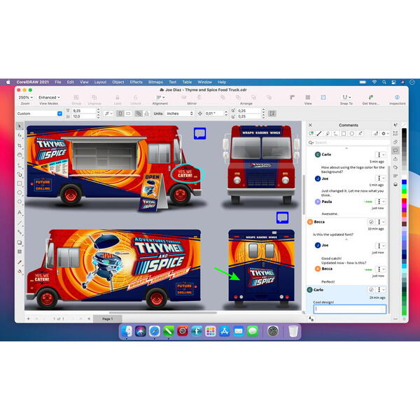 Licenta CorelDRAW Graphics Suite 2021, 1 utilizator, Mac, abonament anual