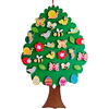 Copac din fetru cu 30 decoratiunix 100x64 cm Bambinice BN048