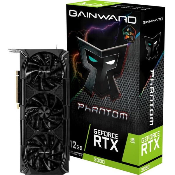 Placa video Gainward nVidia GeForce RTX 3080 Phantom 12GB GDDR6 384bit