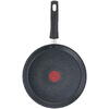Tigaie de clatite Tefal Daily Chef, 25 cm, inductie, indicator Thermo Signal, Rosu/Negru