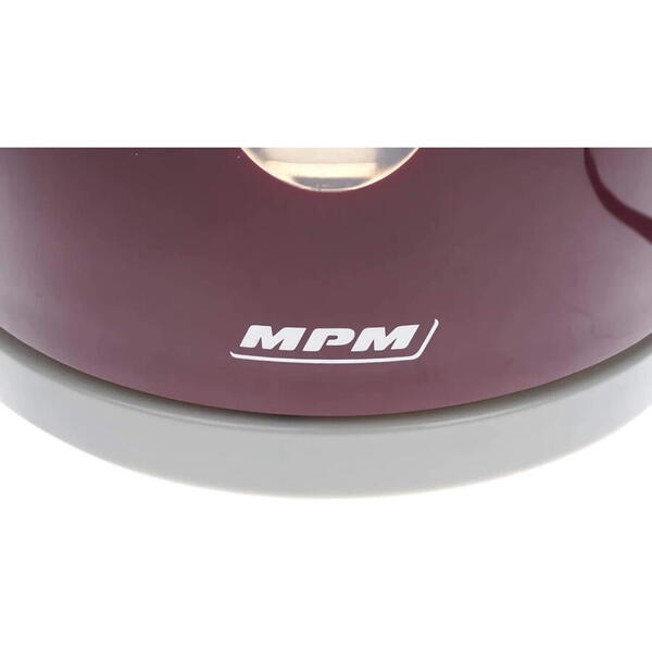 Fierbator MPM MCZ-85/B2, 2200W, 1.7 litri, rotire 360 °, oprire automata, indicator nivel apa, rosu/gri