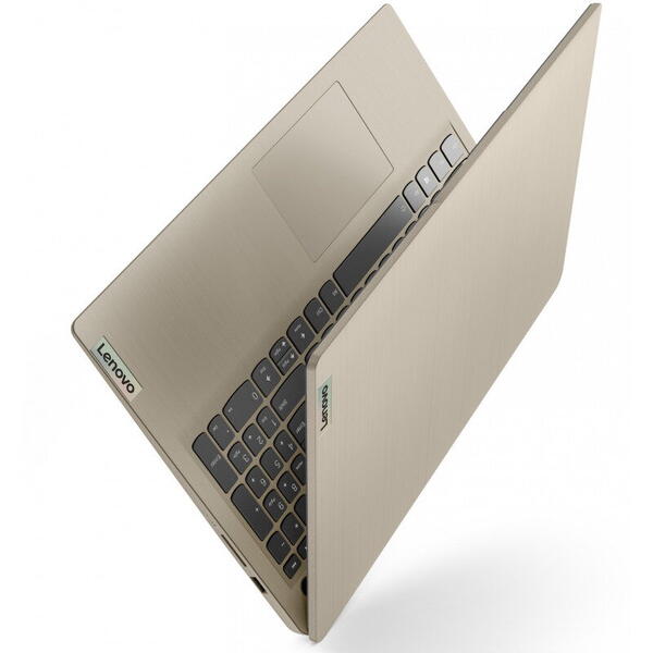 Laptop Lenovo 15.6'' IdeaPad 3 15ITL6, FHD, Procesor Intel® Celeron® 6305 (4M Cache, 1.80 GHz, with IPU), 4GB DDR4, 256GB SSD, GMA UHD, No OS, Sand