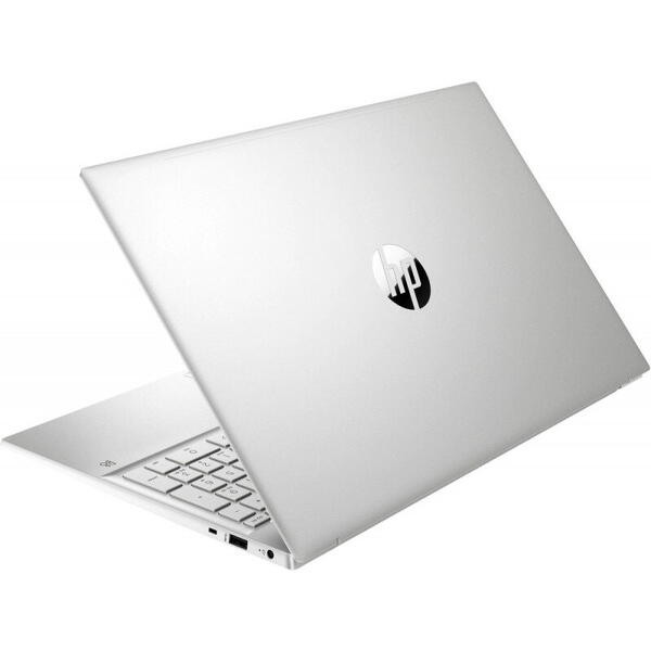 Laptop HP 15.6'' Pavilion 15-eh1020nq, FHD IPS, Procesor AMD Ryzen™ 5 5500U (8M Cache, up to 4.0 GHz), 8GB DDR4, 256GB SSD, Radeon, Win 11 Home, Natural Silver