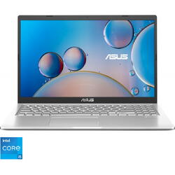 Laptop ASUS 15.6'' X515EA, FHD, Procesor Intel® Core™ i5-1135G7 (8M Cache, up to 4.20 GHz), 8GB DDR4, 512GB SSD, Intel Iris Xe, No OS, Transparent Silver