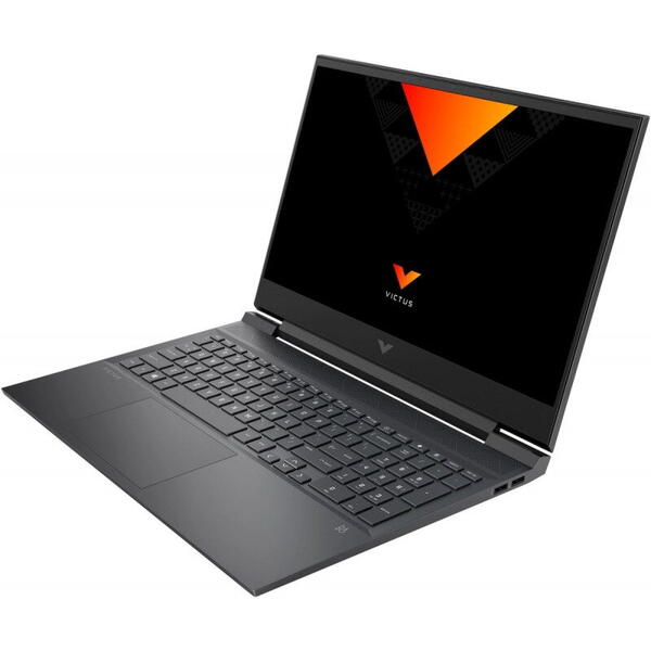 Laptop HP Gaming 16.1'' Victus 16-e0097nq, FHD IPS, Procesor AMD Ryzen™ 5 5600H (16M Cache, up to 4.2 GHz), 16GB DDR4, 512GB SSD, GeForce RTX 3050 Ti 4GB, Free DOS, Mica Silver
