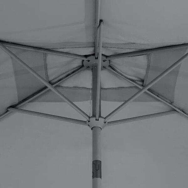 OEM Umbrela pentru terasa si gradina Carambole, diametru 300 cm, Gri