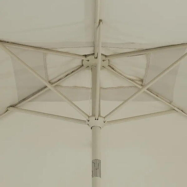 OEM Umbrela pentru terasa si gradina, alb, diametru 300 cm