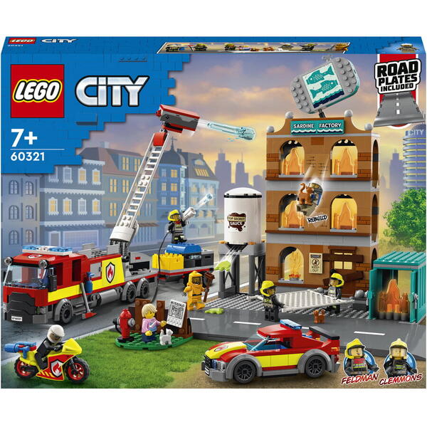 LEGO® City - Brigada de pompieri 60321, 766 piese