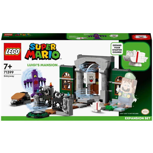 LEGO® Super Mario - Set de extindere Intrarea in Luigi’s Mansion™ 71399, 504 piese