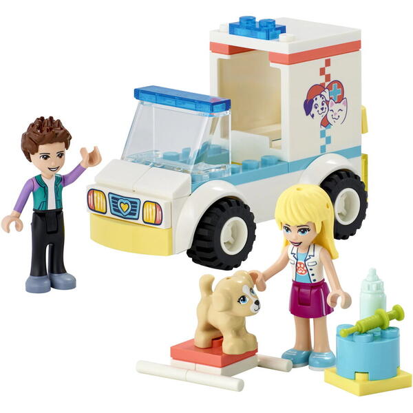 LEGO® Friends - Ambulanta clinicii animalutelor 41694, 54 piese