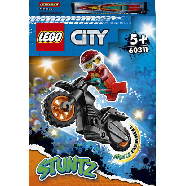 LEGO® City - Motocicleta de cascadorie pentru pompieri 60311, 11 piese