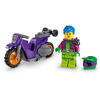 LEGO® City - Motocicleta de cascadorie pentru wheelie 60296, 14 piese