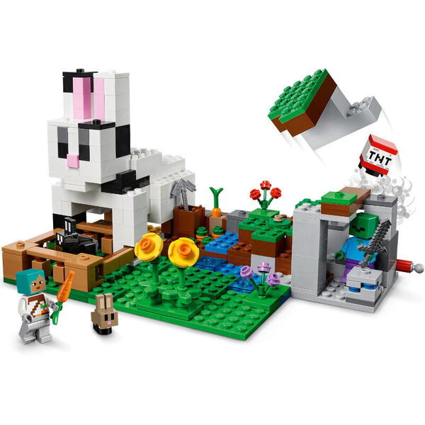 LEGO® Set LEGO Minecraft - Ferma de iepuri 21181