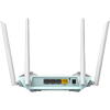 Router wireless Wi-Fi 6 Smart Eagle PRO AI D-Link R-15, AX1500, Dual-Band, MU-MIMO, OFDMA, asistenta AI, Control Parental, Control Vocal Google/Alexa