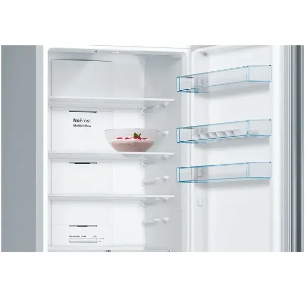 Resigilat: Combina frigorifica Bosch KGN39XI326, 366 l, No Frost, VitaFresh, Iluminare LED, H 203 cm, Inox
