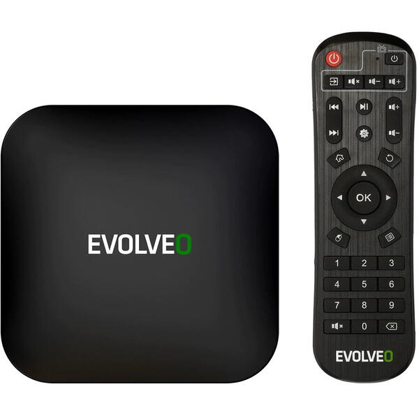 Evolveo Multimedia Box C4 8K Ultra HD, 8K, 32 GB, Android, Negru