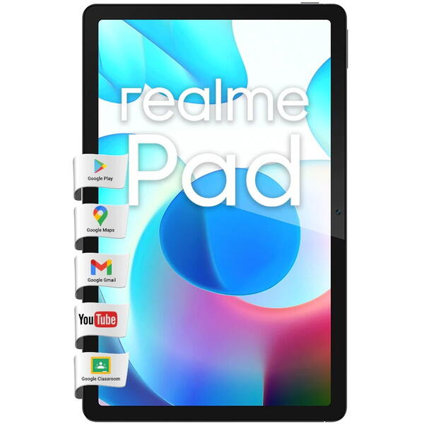 Tableta RealMe Pad, 10.4inch, 6GB RAM, 128GB, Gri