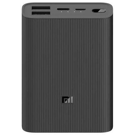 Xiaomi Acumulator portabil universal MI Power Bank 3 Ultra Compact, 10000 mAh, Fast Charge (22.5W), Dual USB-A + USB type C, Black