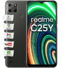 Telefon mobil Realme C25Y, Dual SIM, 4GB RAM, 128GB, 4G, Metal Grey