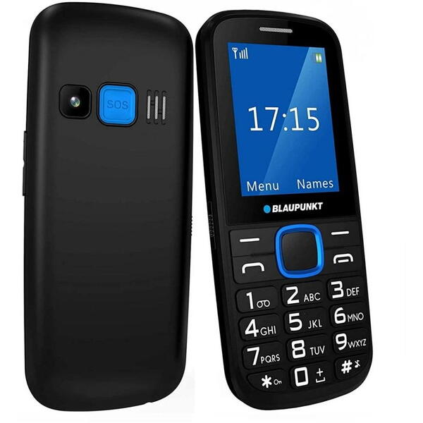 Telefon mobil Blaupunkt BS 04, Negru-Albastru