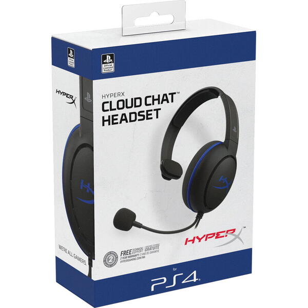Casti gaming HyperX Cloud Chat, Negru