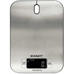 Cantar de bucatarie Scarlett SC KS57P99, afișaj digital LCD, Argintiu