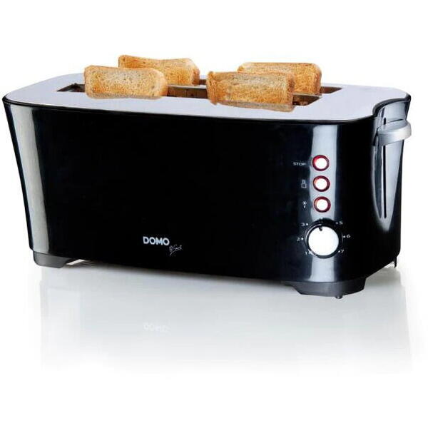 Toasting Domo DO961T, Pentru 4 felii de paine, 1350 W, Negru