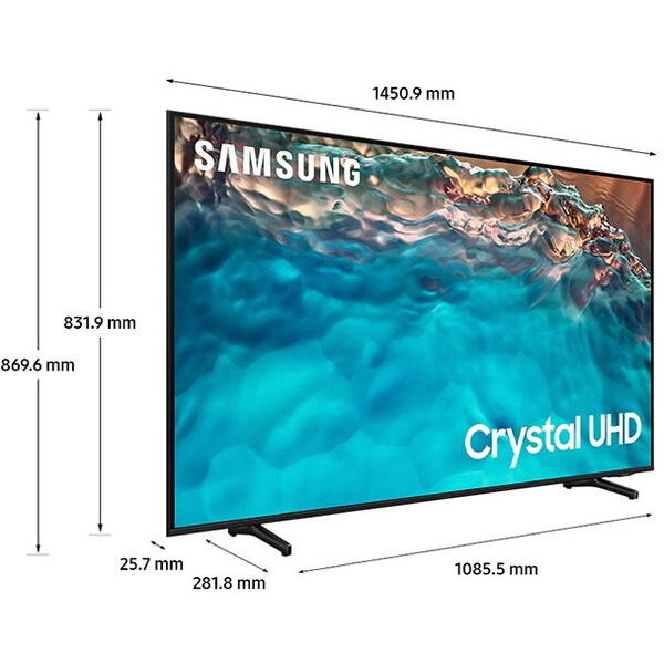 Televizor Samsung UE65BU8072, Ultra HD 4K, 165 cm,  LED, Smart TV, WiFi, CI+