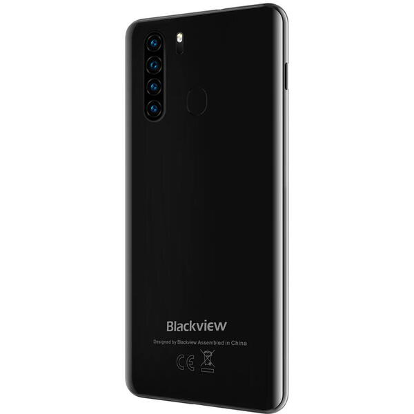 Telefon mobil Blackview A80 Plus, Dual SIM, 64GB, 4GB RAM, 4G, Negru