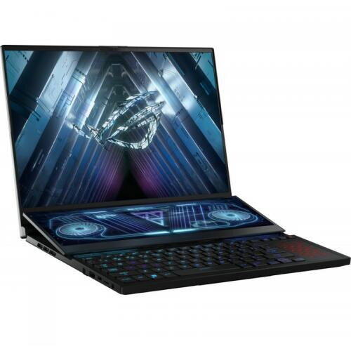 Laptop Gaming ASUS ROG Zephyrus Duo 16 GX650RM-LS028W, AMD Ryzen 7 6800H, 16inch, RAM 32GB, SSD 1TB, nVidia GeForce RTX 3060 6GB, Windows 11 Home, Negru