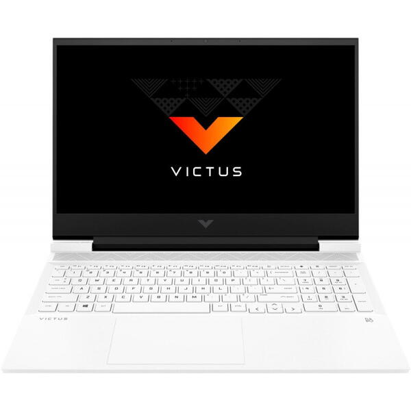 Laptop HP Gaming 16.1'' Victus 16-d0044nq, FHD IPS 144Hz, Procesor Intel® Core™ i5-11400H (12M Cache, up to 4.50 GHz), 8GB DDR4, 512GB SSD, GeForce RTX 3050 Ti 4GB, Free DOS, Ceramic White